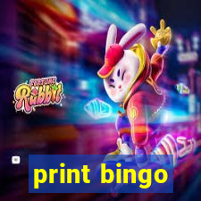 print bingo